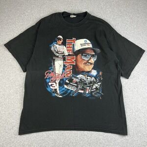 Vintage 90s Dale Earnhardt T Shirt Mens XL The Man #3 Lee Sports Black NASCAR